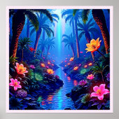 Der verzauberte lebendige Fluss Forest Dream Poster (Vorne)