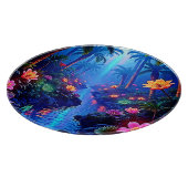 Der verzauberte lebendige Fluss Forest Dream Schneidebrett (Ecke)