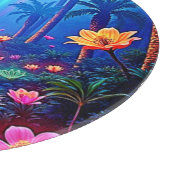 Der verzauberte lebendige Fluss Forest Dream Schneidebrett (Ecke)