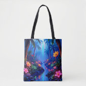 Der verzauberte lebendige Fluss Forest Dream Tasche (Vorderseite)