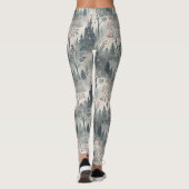 Der verzauberte Misty Forest mit dunklem Schloss - Leggings (Rückseite)