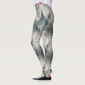 Der verzauberte Misty Forest mit dunklem Schloss - Leggings (Links)