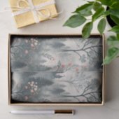 Der verzauberte Misty Forest mit dunklem Schloss - Seidenpapier (Geschenk)