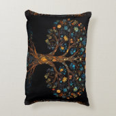 Der verzauberte Mosaikbaum Dekokissen (Rückseite(Vertikal))