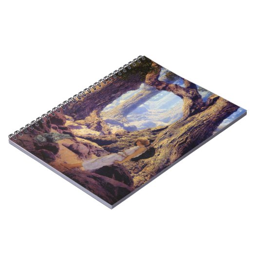 Der verzauberte Prinz von Maxfield Parrish Notizblock (Linke Seite)