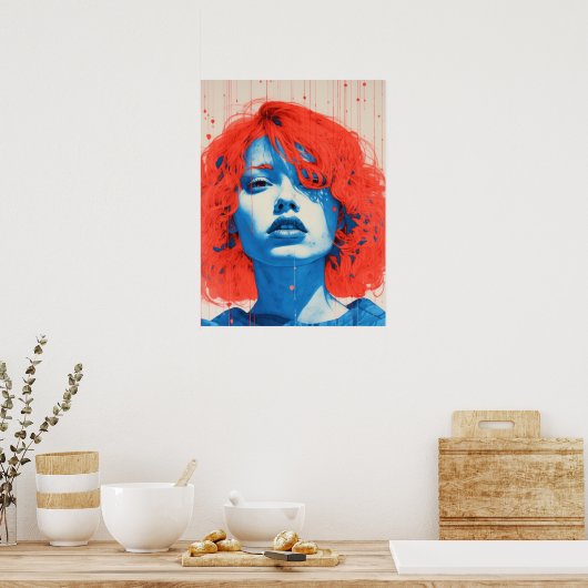 Der verzauberte Redhead Poster (Küche)