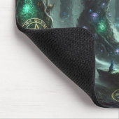 Der verzauberte Schleier: Der mystische Dunkle Wal Mousepad (Ecke)