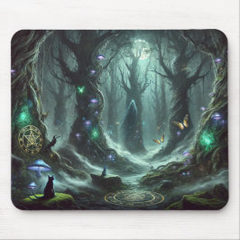 Der verzauberte Schleier: Der mystische Dunkle Wal Mousepad