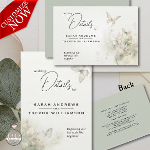 Der verzauberte Schmetterlingsgarten Begleitkarte