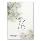 Der verzauberte Schmetterlingsgarten Tischnummer (Vorderseite)