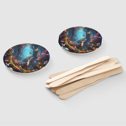 Der verzauberte Wald - eine mystische Oase Fächer (Non-assembled)