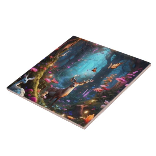 Der verzauberte Wald - eine mystische Oase Fliese (Seite)