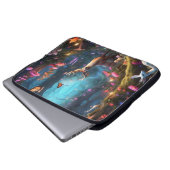 Der verzauberte Wald - eine mystische Oase Laptopschutzhülle (Vorne Knopf)