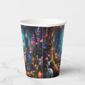 Der verzauberte Wald - eine mystische Oase Pappbecher (Rechts)