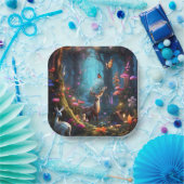 Der verzauberte Wald - eine mystische Oase Pappteller (Party)