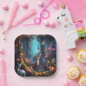 Der verzauberte Wald - eine mystische Oase Pappteller (Party)