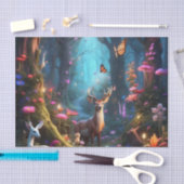 Der verzauberte Wald - eine mystische Oase Seidenpapier (Handwerk)