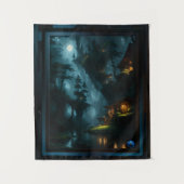 Der verzauberte Wald von Coi von Xzendor7 Wandteppich (Vorderseite)