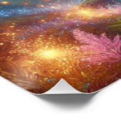 Der verzauberte Waldbaum mit glühenden Runen - Mag Poster (Ecke)