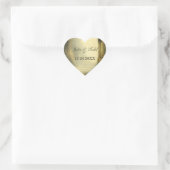 Der verzauberte Waldbogen Save the Date Herz-Aufkleber (Tasche)