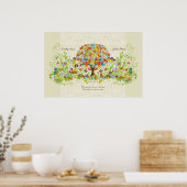 Der verzauberte Waldzirkel der Liebe Poster (Küche)