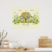 Der verzauberte Waldzirkel der Liebe Poster (Küche)