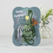 Der verzauberte Weihnachtsbaum lädt ein Einladung (Stehend Vorderseite)