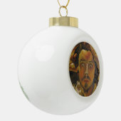 Der verzweifelte Mann Keramik Kugel-Ornament (Links)