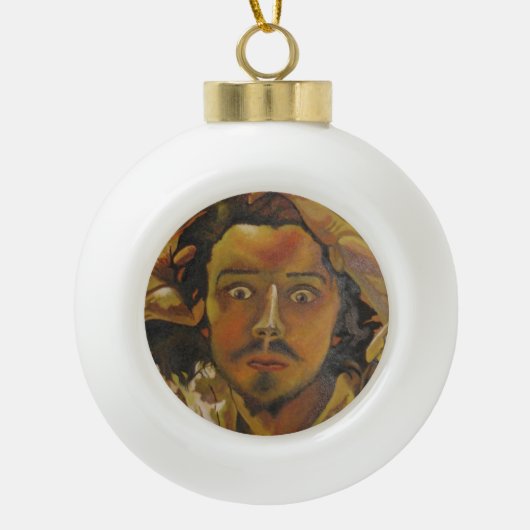 Der verzweifelte Mann Keramik Kugel-Ornament (Vorderseite)