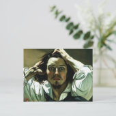 Der verzweifelte Mann von Gustave Corbet Postkarte (Stehend Vorderseite)