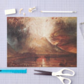 Der Vesuv in Eruption von J.M.W. Turner Seidenpapier (Handwerk)