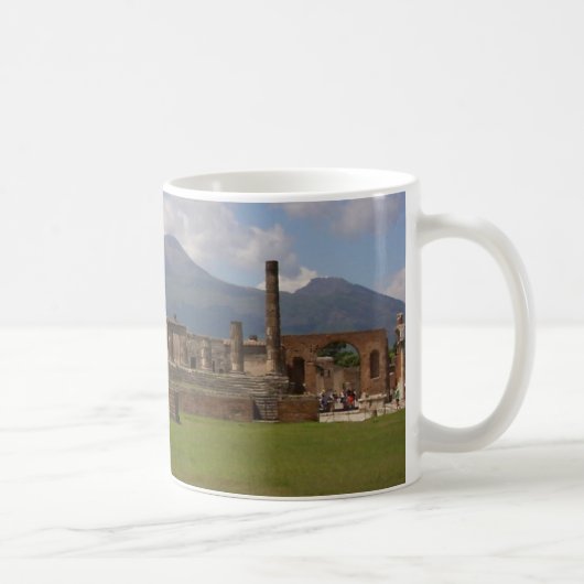 Der Vesuv, Pompeji Kaffeetasse (Rechts)