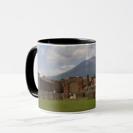 Der Vesuv, Pompeji Tasse (Vorderseite Links)