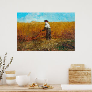 Der Veteran auf einem neuen Feld   Winslow Homer   Poster
