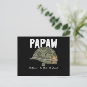 Der Veteran der Mythos der Legende - Papaw Postkarte (Stehend Vorderseite)