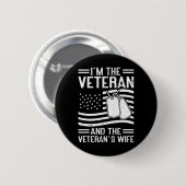 Der Veteran und die Ehefrau der Veteranen sind sto Button (Vorne & Hinten)