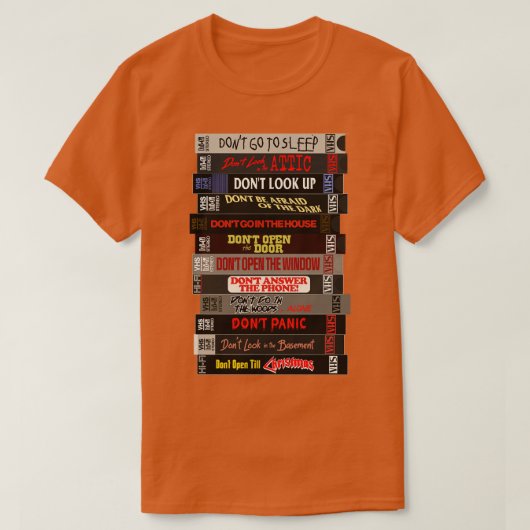 Der VHS-Horror von Dont Films T-Shirt (Design vorne)