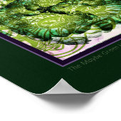 Der vielleicht grüne Hibiskus Poster (Ecke)