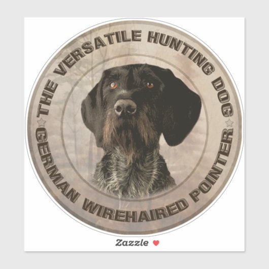 Der vielseitige Jagdhundebüt Aufkleber (Blatt)