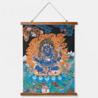 Der vierarmige Mahakala-Buddhist Thangka