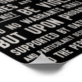 Der vierte Änderungsantrag zum Recht auf Privatsph Poster (Ecke)