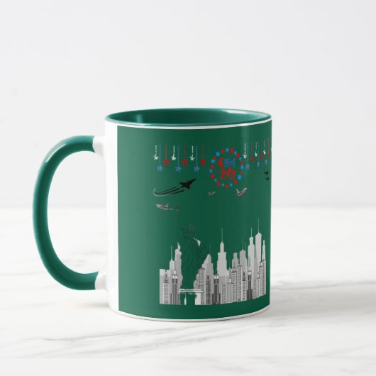 Der vierte funkelnde Wald grün Tasse (Links)