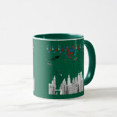 Der vierte funkelnde Wald grün Tasse (VorderseiteRechts)