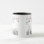 Der vierte Glanz schwarz und weiß Tasse (Zentrum)