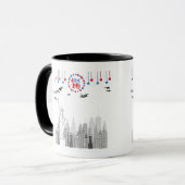 Der vierte Glanz schwarz und weiß Tasse (Vorderseite Links)
