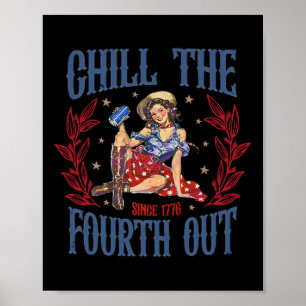 Der vierte Out Retro 4. Juli Unabhängigkeitstag  Poster