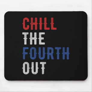 Der vierte Out Unabhängigkeit Usa Flagge Lustig 4. Mousepad