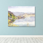 Der Vierwaldstättersee, Pilatus im Hintergrund Leinwanddruck (Insitu (Holzboden))