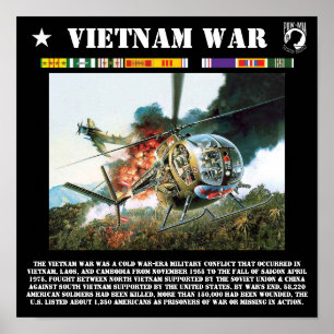 Der Vietnamkrieg-Druck Poster