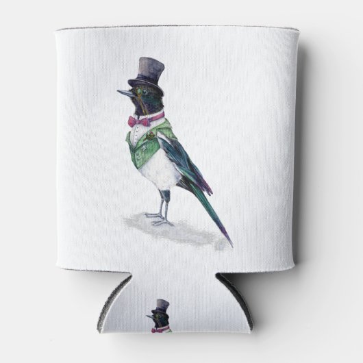 Der Viktorianische Magpie-Vogel Dosenkühler (Vorderseite)